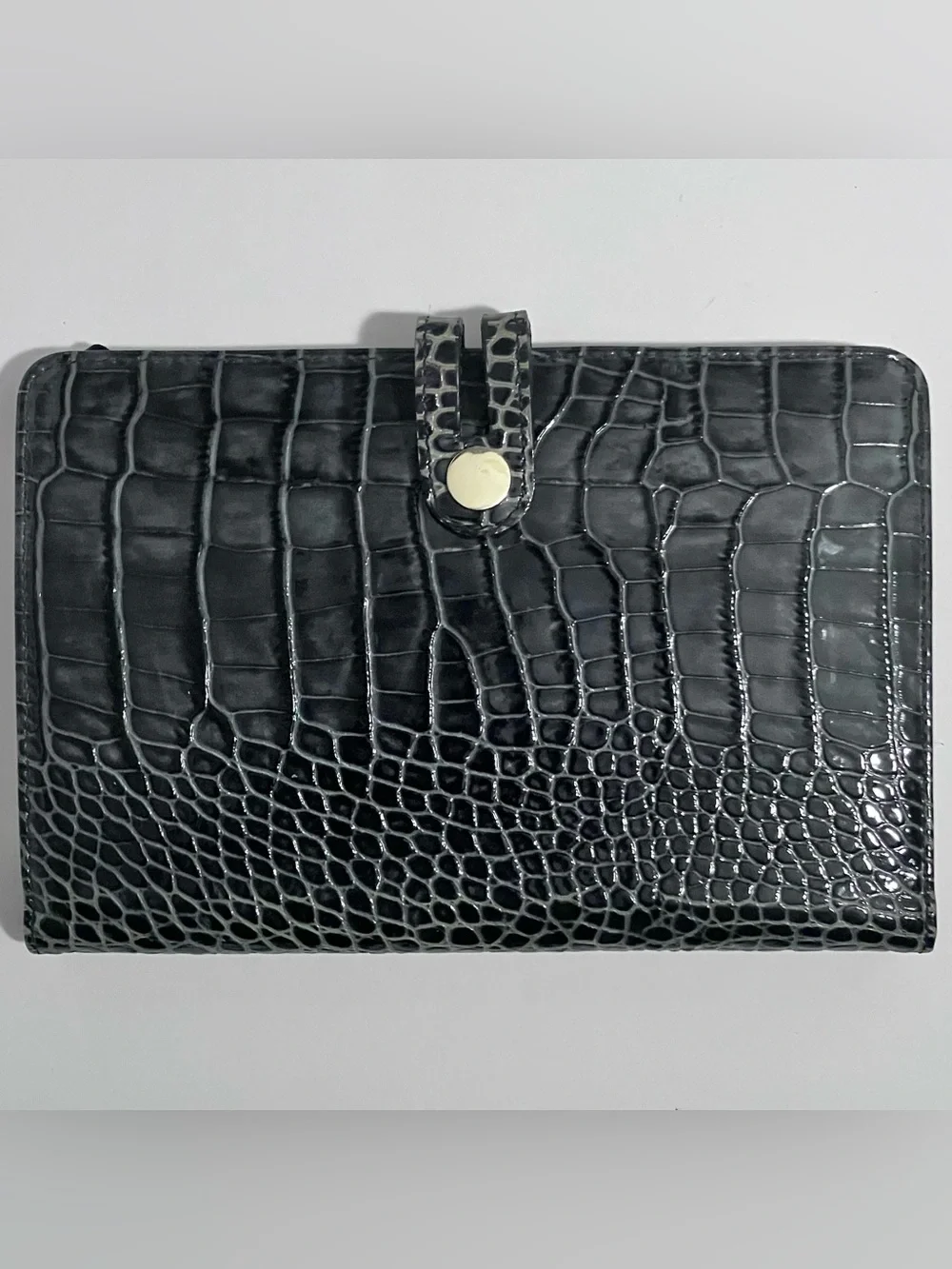 LEVENGER Leather iPAD MINI Faux Crococdile CARRYING CASE / Fold In Display Stand